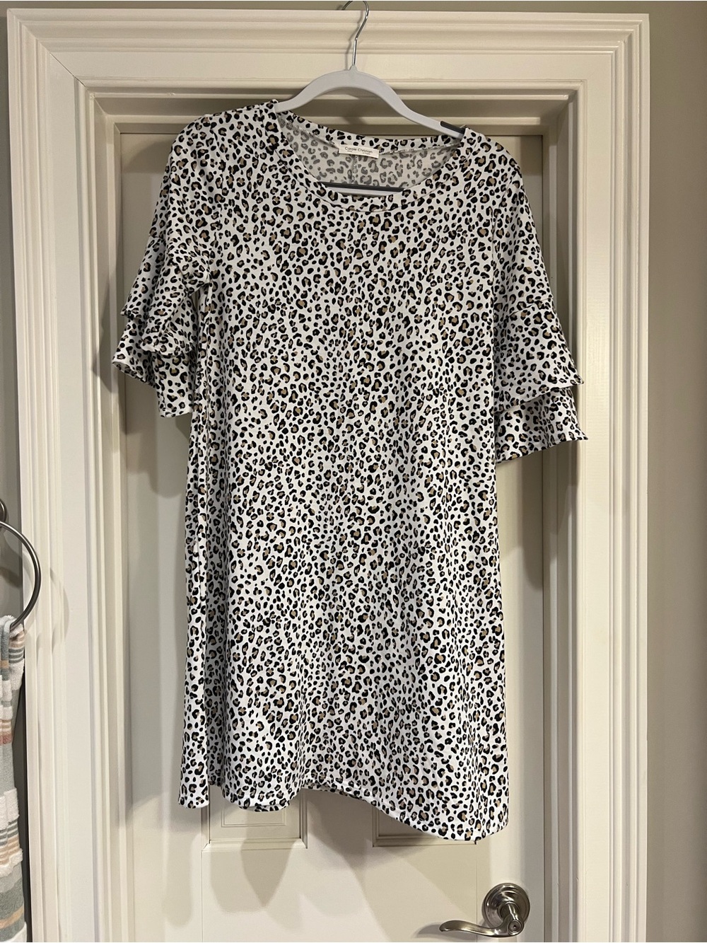 Carole Christian Animal Print Dress